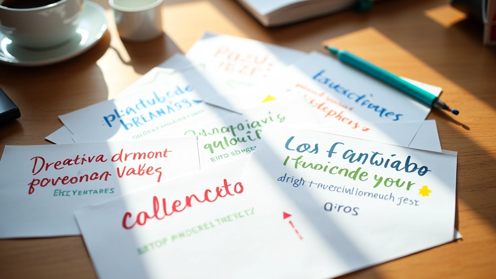 Tableau avec différentes catégories de valeurs écrites: famille, créativité, honnêteté, apprentissage, liberté