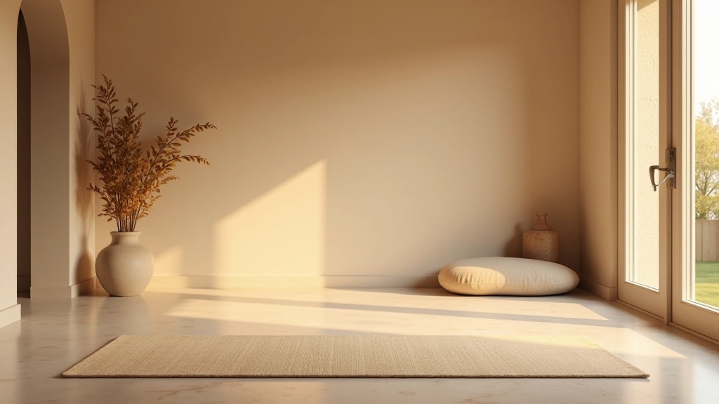 Espace de réflexion serein et calme, symbole de la clarté intérieure et de la conscience de soi