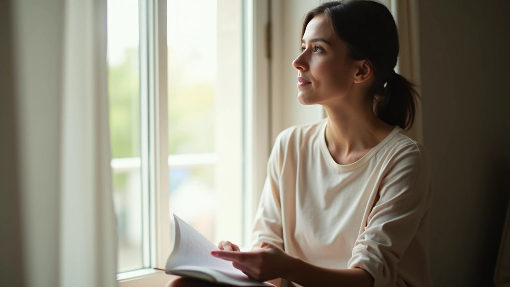 Personne en réflexion paisible